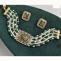 JCM Pearl and Beads Traditional Choker Necklace Set