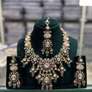 JCM Majestic Kundan Bead Droplets Necklace Set with Matching Earrings