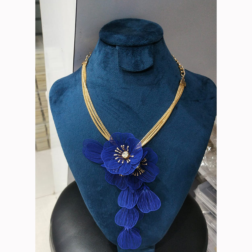 JCM Floral Design Austrian Stone Chain Pendant