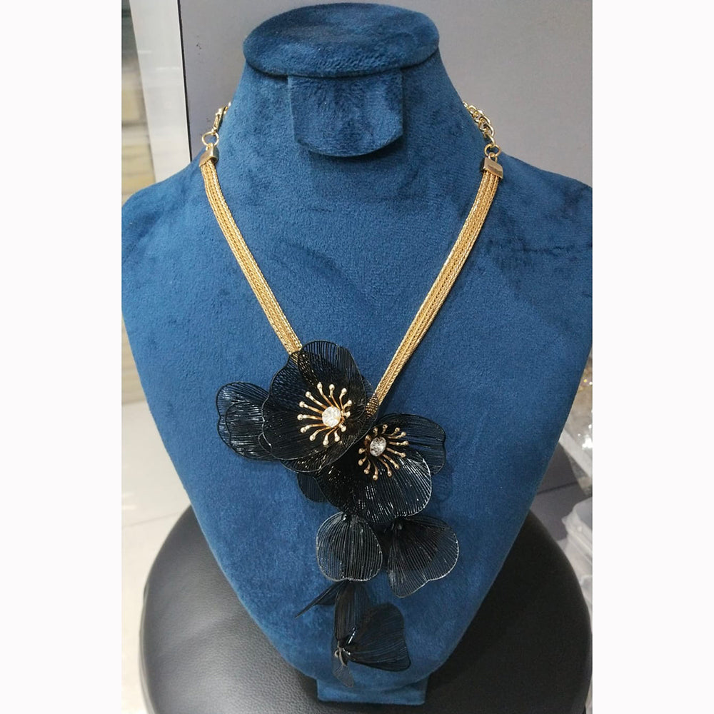 JCM Floral Design Austrian Stone Chain Pendant