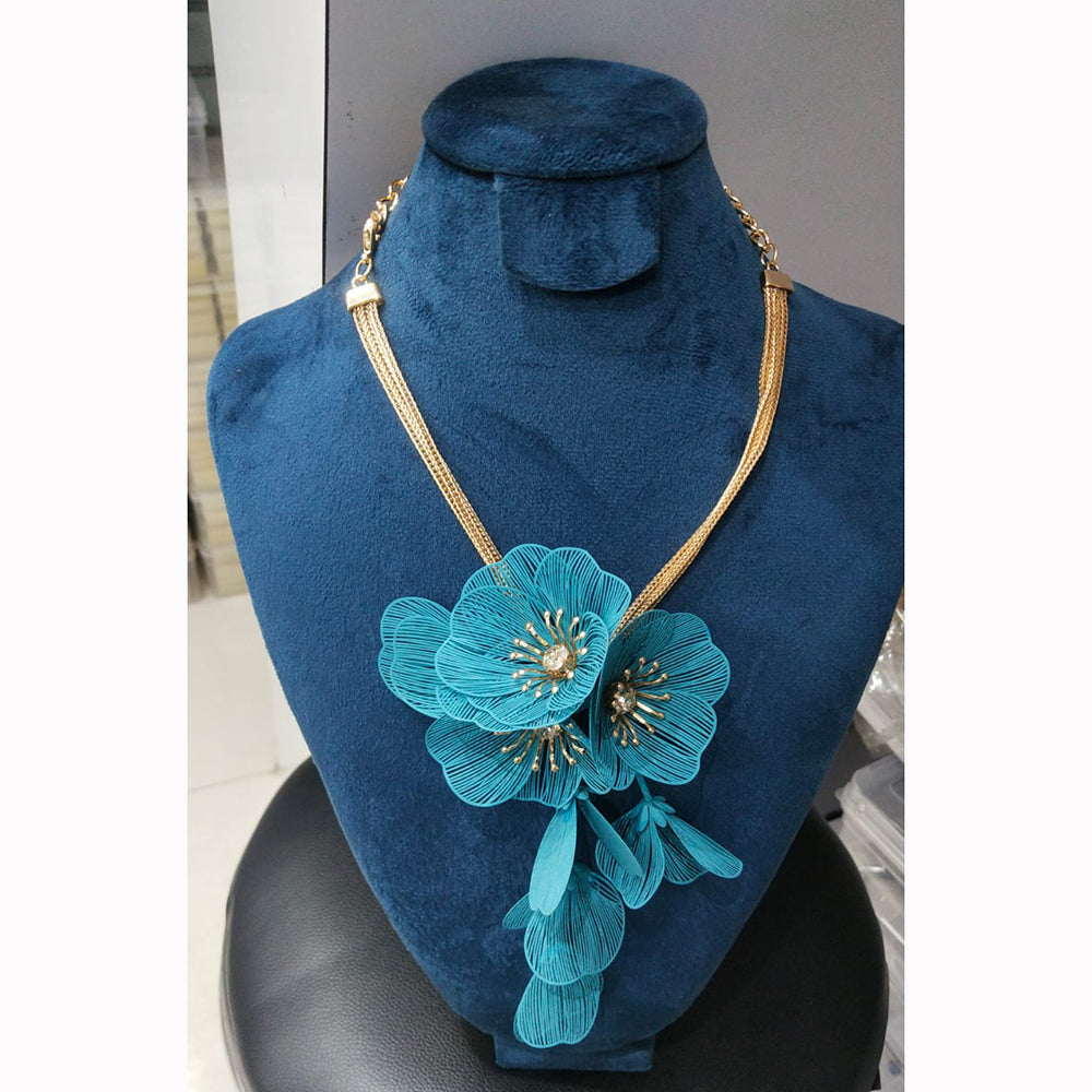 JCM Floral Design Austrian Stone Chain Pendant