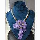 JCM Floral Design Austrian Stone Chain Pendant