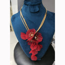 JCM Floral Design Austrian Stone Chain Pendant
