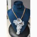JCM Floral Design Austrian Stone Chain Pendant