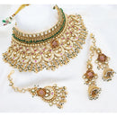 JCM Timeless Elegance Pota Kundan And Pearl Necklace Set