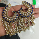 JCM Ethnic Elegance Kundan and Pearl Dangler Earrings