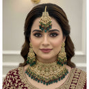 JCM Traditional Glam Pota Stone And Pearl Necklace Set