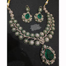 JCM Floral Turquoise And Austrian Stone Accents Necklace Set