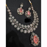 JCM Floral Turquoise And Austrian Stone Accents Necklace Set