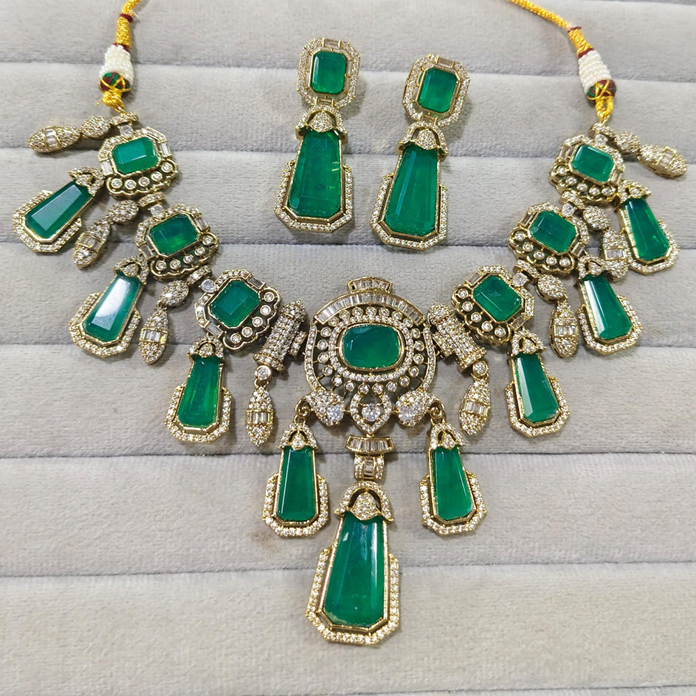 JCM Classic American Diamond Necklace Set For Special Occasions