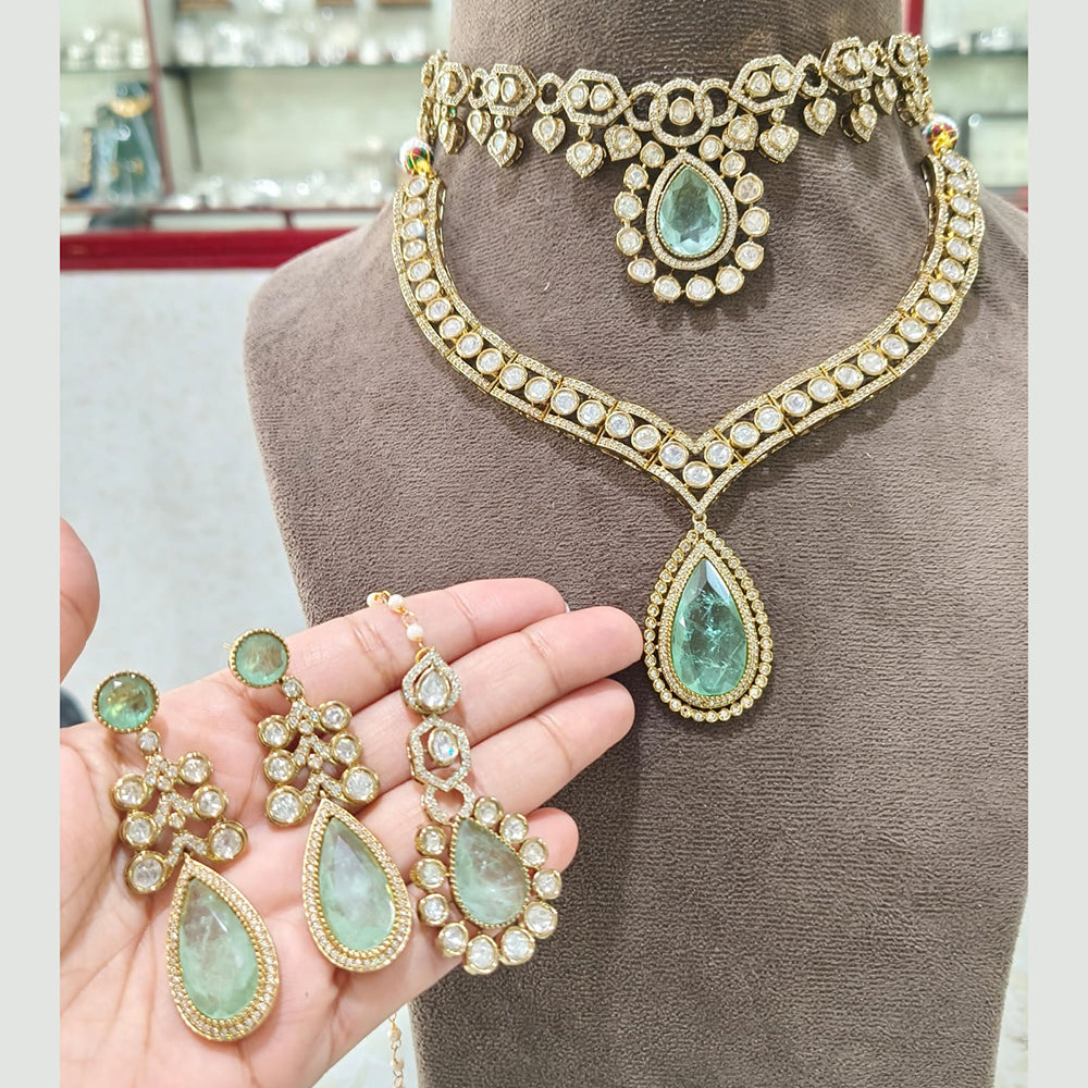 JCM Classic American Diamond Necklace Set For Special Occasions