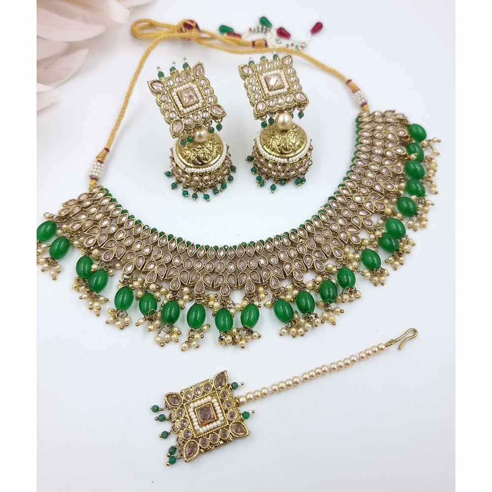 JCM Heritage Crystal Stone Necklace Set