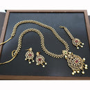 JCM Luxury Look American Diamond Long Necklace Set
