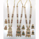 JCM Premium Pota Stone And Pearl Long Necklace Set 