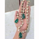 JCM Grand Polki Kundan Stone Necklace Set