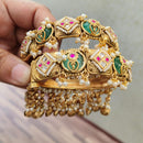 JCM Grand Pota Stone And Pearl Openable Bangles Set