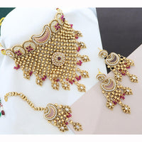 JCM Premium Pota Stone And Beads Choker Necklace Set