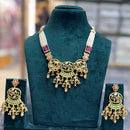 JCM Heritage Pearl And Pota Stone Designer Necklace Set