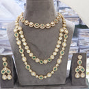 JCM Royal Look Polki Kundan Double Row Jewellery Set