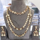 JCM Royal Look Polki Kundan Double Row Jewellery Set