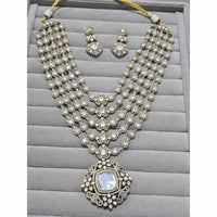 JCM Heritage Polki Kundan Multi Strand Necklace Set