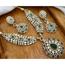 JCM Antique Finish Pota Stone And Austrian Stone Necklace Set