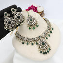 JCM Designer Ethnic Pota Beads Austrian Stone And Pearl Necklace Set