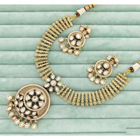 JCM Designer Kundan Stone And Austrian Stone Necklace Set