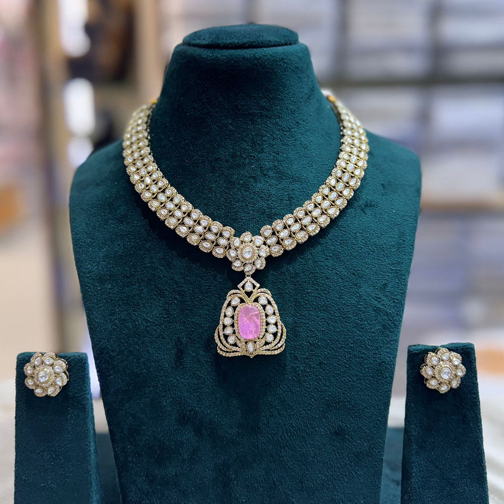 JCM Designer Pota Stone Necklace Set