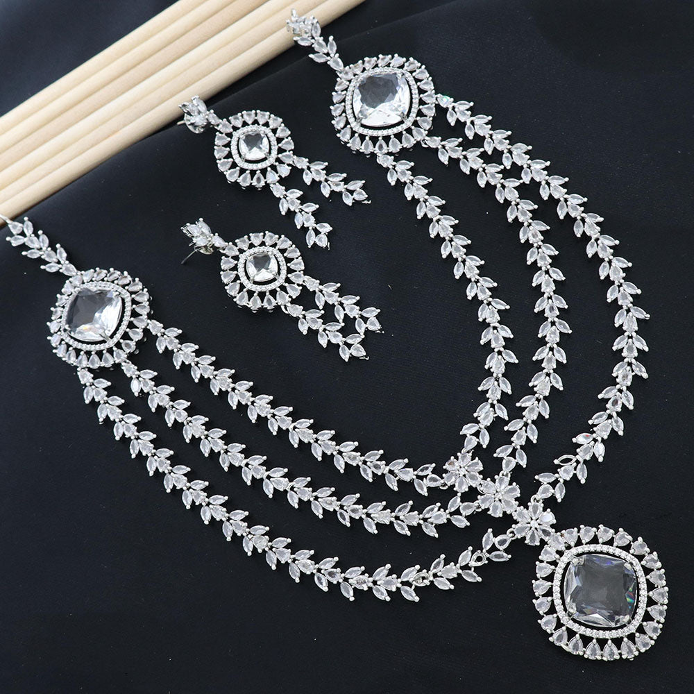 JCM Designer American Daimond Necklace Set