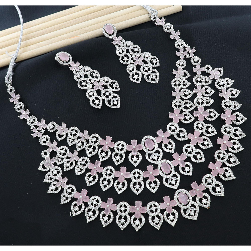 JCM Designer American Daimond Necklace Set