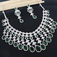 JCM Designer American Daimond Necklace Set