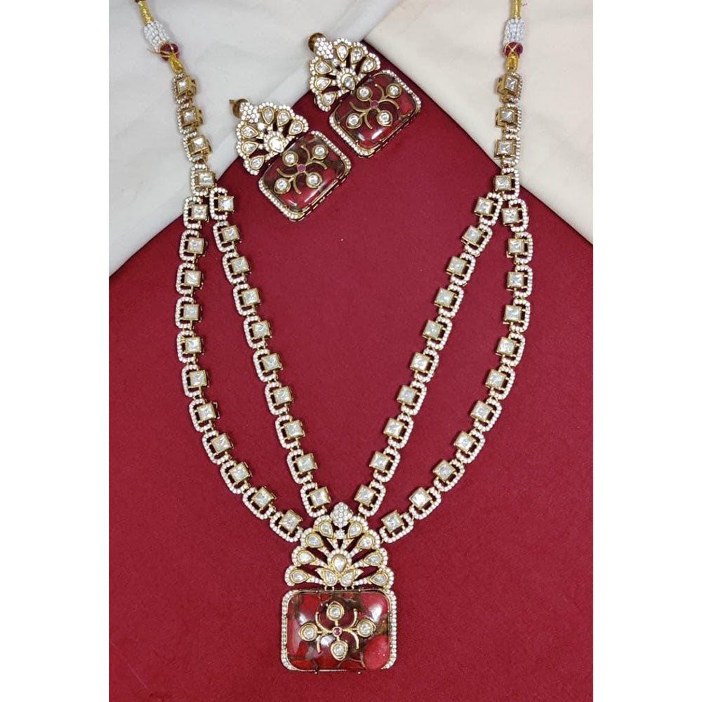 JCM Exclusive Druzy Crystal Stone Designer Necklace Set