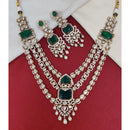 JCM Exclusive Polki Kundan Stone Necklace Set 