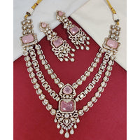 JCM Exclusive Polki Kundan Stone Necklace Set