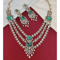 JCM Exclusive Polki Kundan Stone Necklace Set
