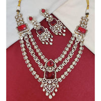 JCM Exclusive Polki Kundan Stone Necklace Set