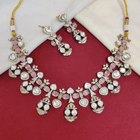 JCM Exclusive Polki Kundan Stone Necklace Set