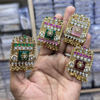 JCM Classic Royal Look Pota Stone And Pearl Ring