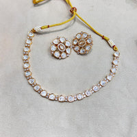 JCM Exclusive Polki Kundan Stone Necklace Set