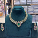 JCM Designer Polki Kundan Stone Statement Necklace Set