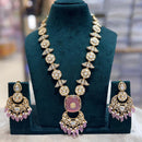 JCM Designer Polki Kundan Stone And Beads Statement Necklace Set