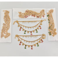 JCM Designer Pota Stone And Pearl Kanchain