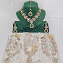 JCM Designer Pota Stone And Austrian Stone Necklace Set