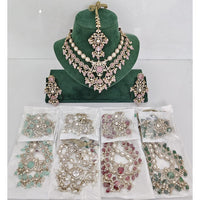 JCM Designer American Daimond And Beads Necklace Set 