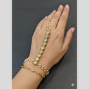 JCM Antique Austrian Stone And Pearl Hand Harness Set
