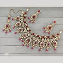 JCM Luxury Pota Stone Kundan And Pearl  Necklace Set