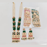 JCM Royal Pota Stone And Pearl  Long Necklace Set
