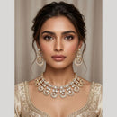 JCM Elegant Crystal Stone And Austrian Stone Necklace Set