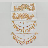 JCM Designer Pota Stone And Pearl Kanchain